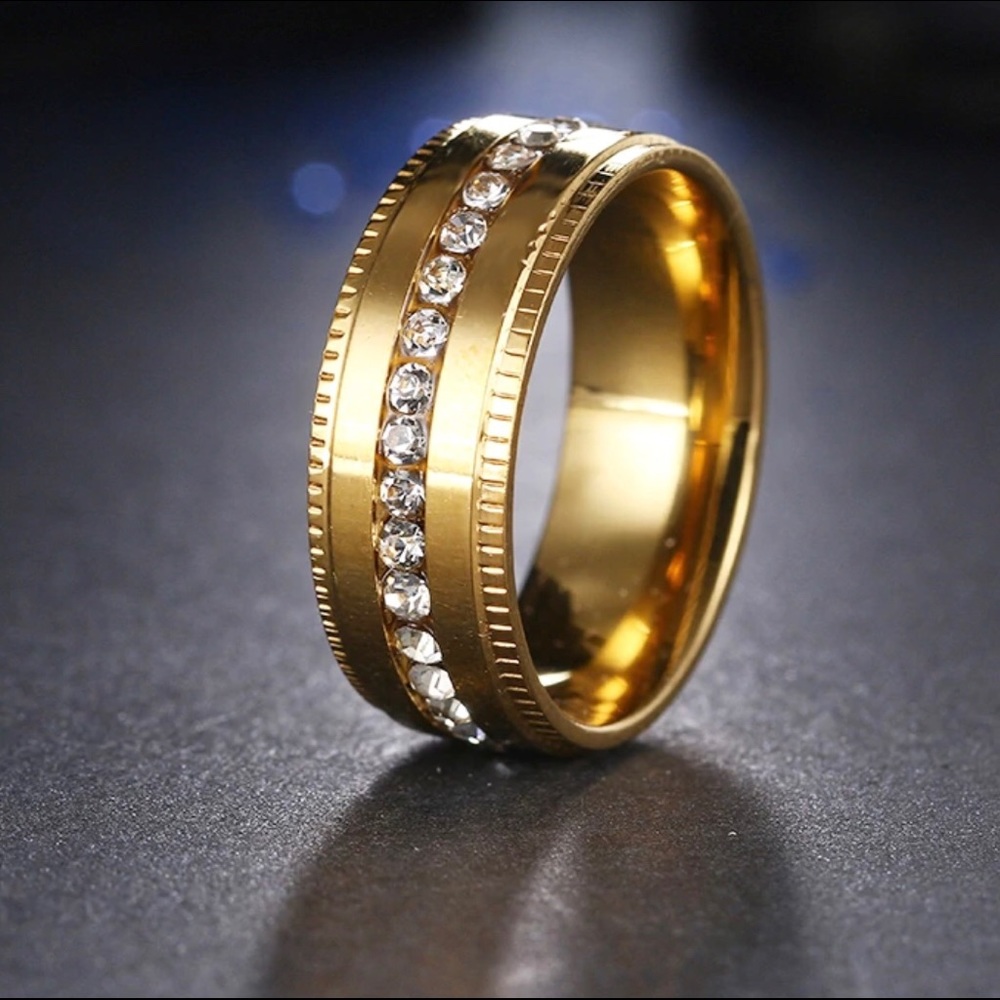 Gold Plated Stainless Steel Ring